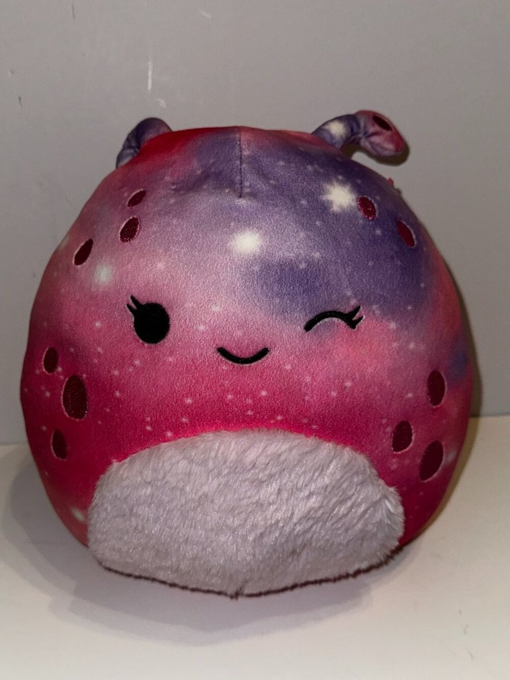Squishmallows Original 10" 10 inch Loraly The Rainbow Alien tye-dye pink cosmic
